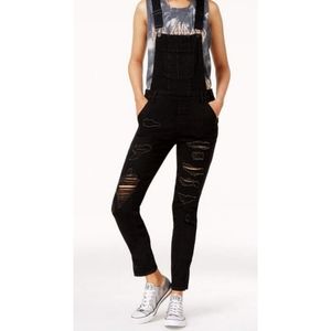 🆕️ Dollhouse Distressed Black Overall Pants